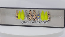 Load and play video in Gallery viewer, &quot;Wild Cat Bling&quot; (Stiletto) Press on Nails
