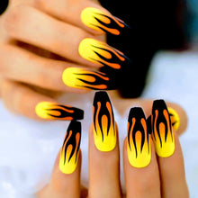 Load image into Gallery viewer, &quot;Hot Flames &quot; Press on Nails
