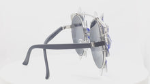 Load and play video in Gallery viewer, &quot;Sapphire Blu&quot; Sunglasses
