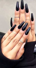 Load image into Gallery viewer, EUROPEAN STYLE Nails &quot;MIDNIGHT&quot; Long&quot;
