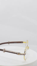 Load and play video in Gallery viewer, &quot;Too Smooth&quot; (Clear/Gold/Brown wood) (for Men &amp;women)
