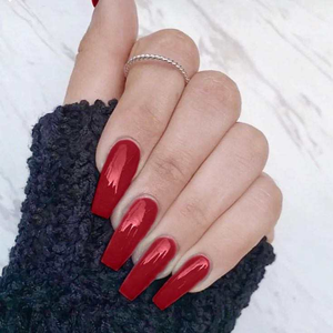 European Style Nails "Spicy Red" Long