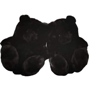 "Plush Teddy Bear" Shoes (Black)(One Size fit All)
