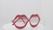 Load and play video in Gallery viewer, &quot;Strawberry&quot; Crystals Sunglasses
