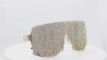 Load and play video in Gallery viewer, &quot;Golden Glamzilla &quot; &quot;Ice Me Out&quot; Sunglasses
