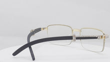 Load and play video in Gallery viewer, &quot;DRE&#39; 2 CLEAN&quot; Frames (Gold and Black Wood) (Men &amp;women)
