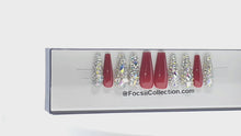 Load and play video in Gallery viewer, &quot;Stay Ready&quot; Press on Nails (Ballerina shaped)
